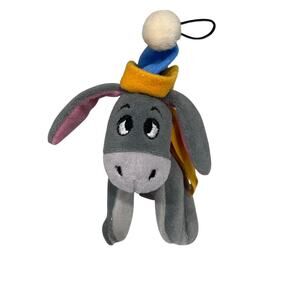 Vintage Walt Disney World Winnie The Pooh Eeyore 6” Plush Christmas Ornament